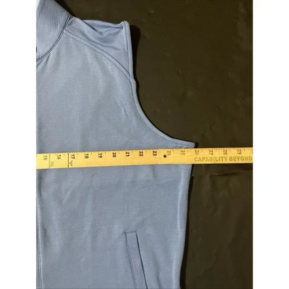 Peter Millar Beaumont Performance Vest Mens XL Zipper Snap Button‎ Golf Outdoor